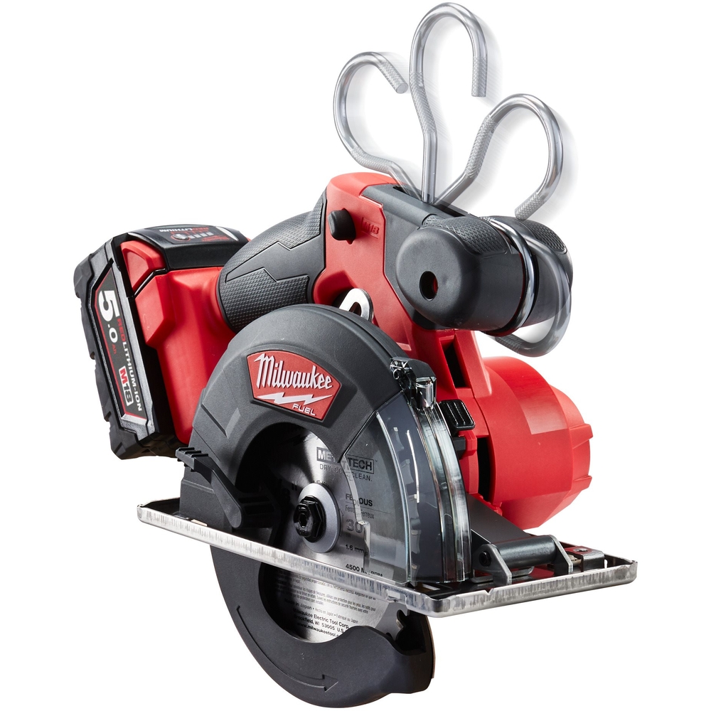 Scie circulaire MILWAUKEE FMCS-502X FUEL 18V avec deux batteries 5Ah - 4933459193