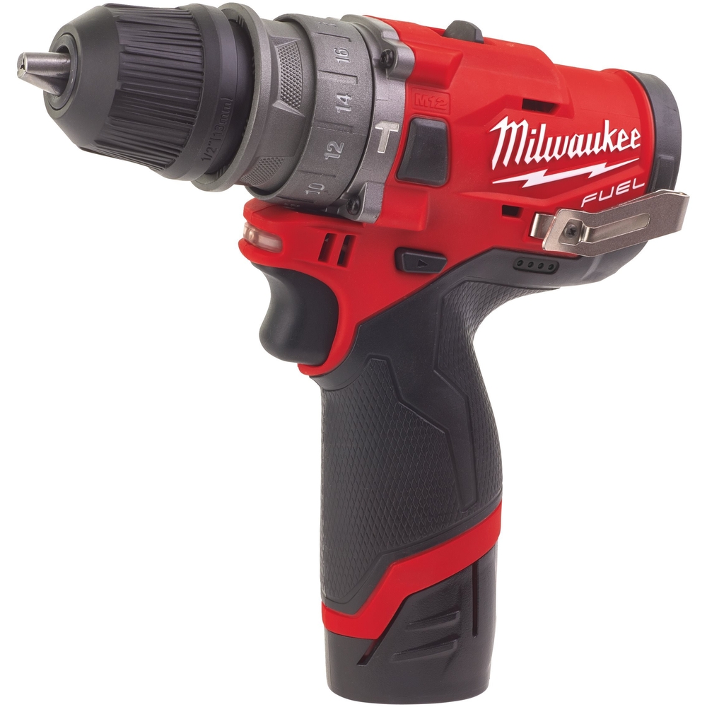 Perceuse percussion à mandrin amovible MILWAUKEE M12 FPDX-202X - 4933464136