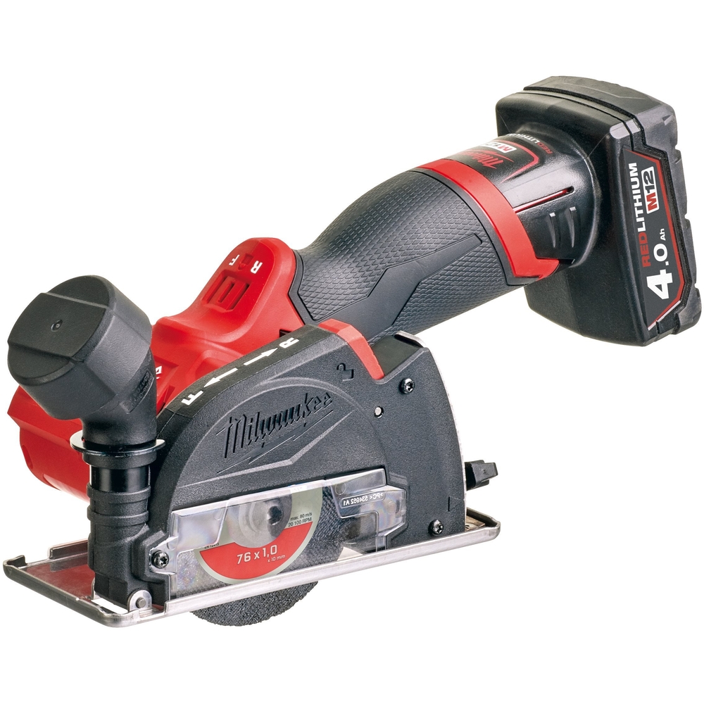 Meuleuse d'angle compacte MILWAUKEE 12V avec batteries M12 FCOT-422X - 4933464619