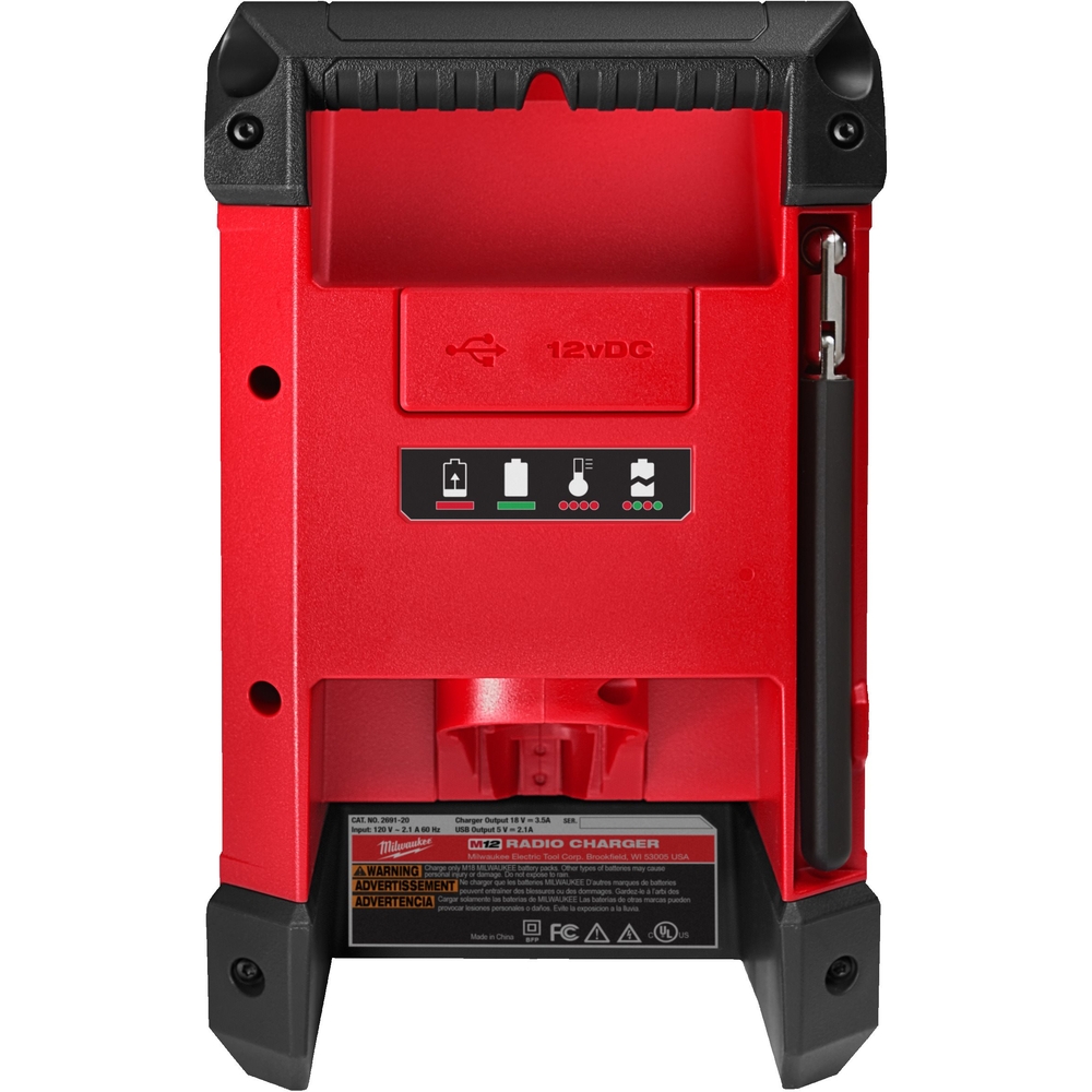 RADIO CHARGEUR MILWAUKEE M12 RCDAB+-0 4933472114
