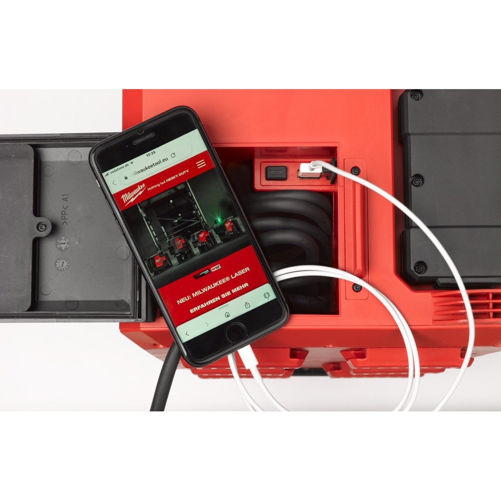 ECLAIRAGE DE ZONE 3000 LUMENS MILWAUKEE M18 POALC-0 CHARGEUR PACKOUT - 4933478120