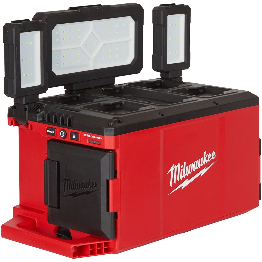 ECLAIRAGE DE ZONE 3000 LUMENS MILWAUKEE M18 POALC-0 CHARGEUR PACKOUT - 4933478120
