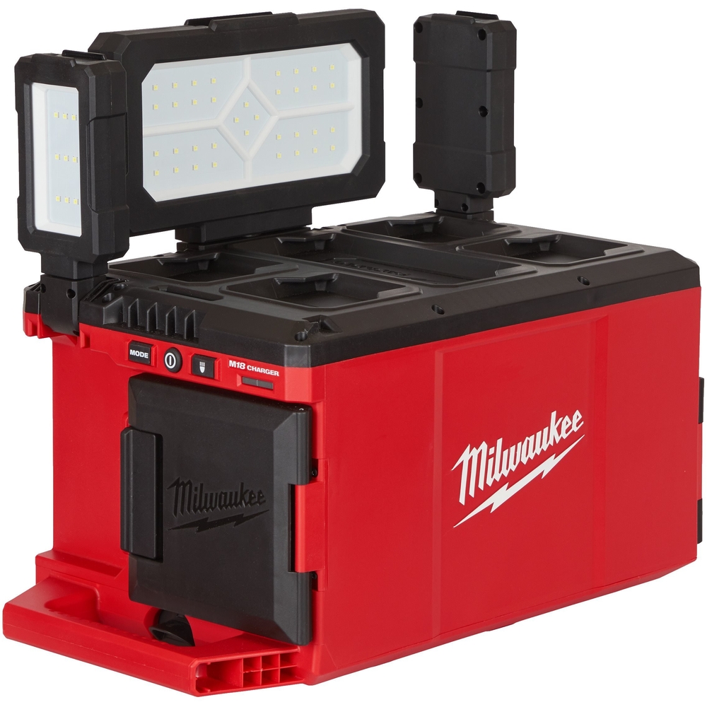 ECLAIRAGE DE ZONE 3000 LUMENS MILWAUKEE M18 POALC-0 CHARGEUR PACKOUT - 4933478120