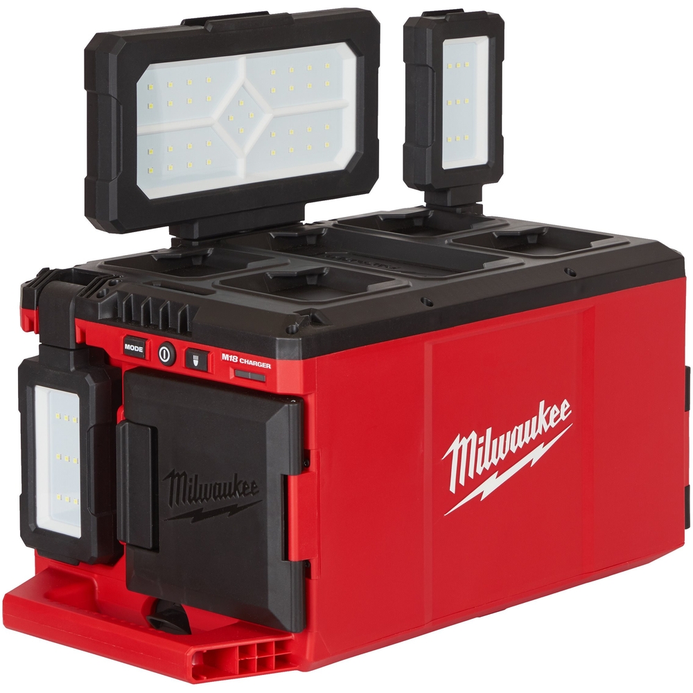 ECLAIRAGE DE ZONE 3000 LUMENS MILWAUKEE M18 POALC-0 CHARGEUR PACKOUT - 4933478120