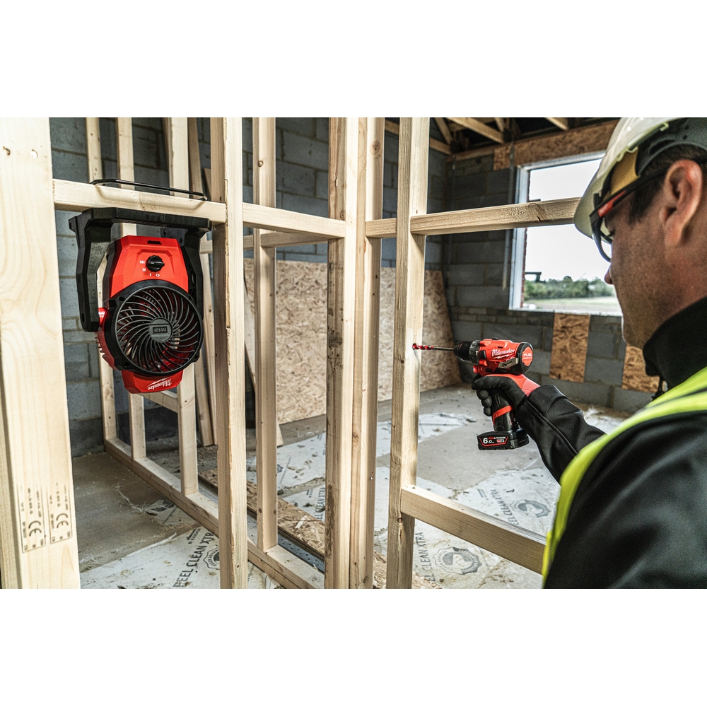 Ventilateur de chantier, 12V, sans batterie sans batterie ni chargeur MILWAUKEE - 4933478228