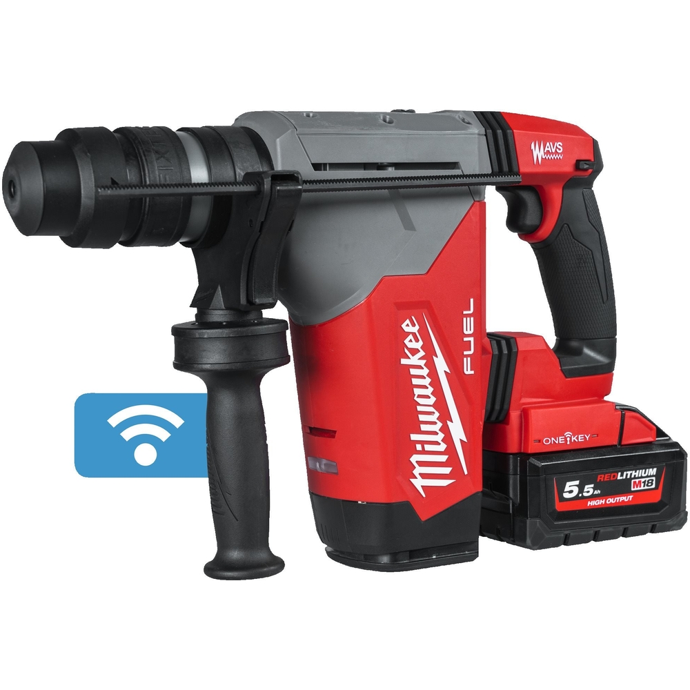 PerfoBurineur SDS-Plus MILWAUKEE 32 mm ONE-KEY 4 modes avec mandrin FIXTEC M18 ONEFHPX-552X - 4933478496