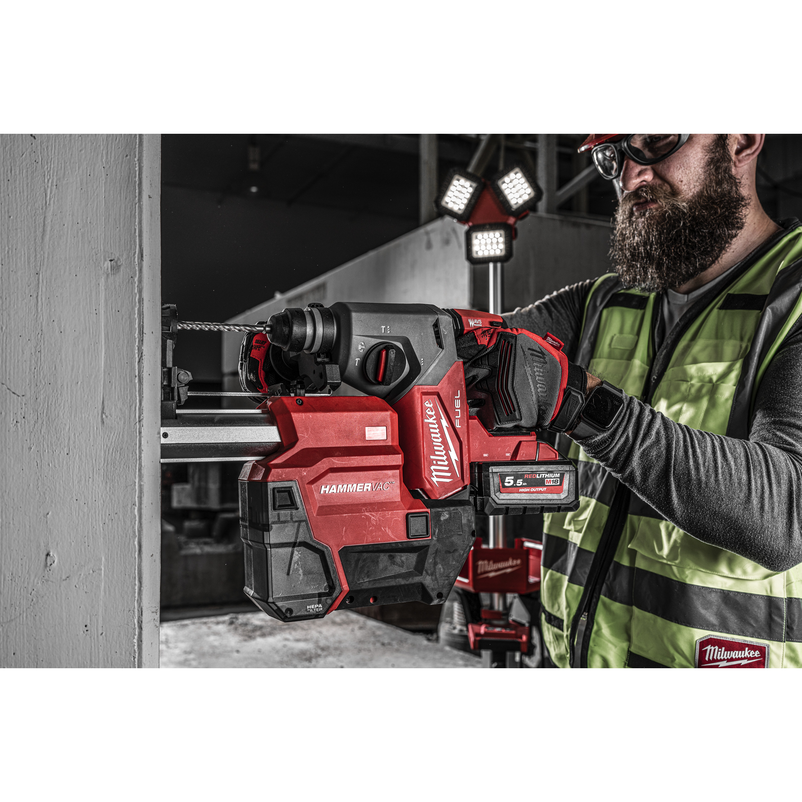 Système d'aspiration MILWAUKEE M18 FDDDEXL-0 pour perforateurs 26 mm M18 CHX,FHX & ONEFHX - 4933478508