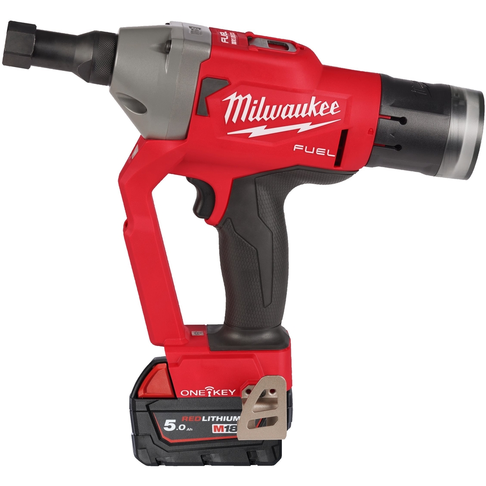 Riveteuse FUEL ONE KEY, 18V, 5Ah - HD Box, 2 batterie 18V 5Ah, 1 chargeur rapide M12-18FC MILWAUKEE - 4933478638