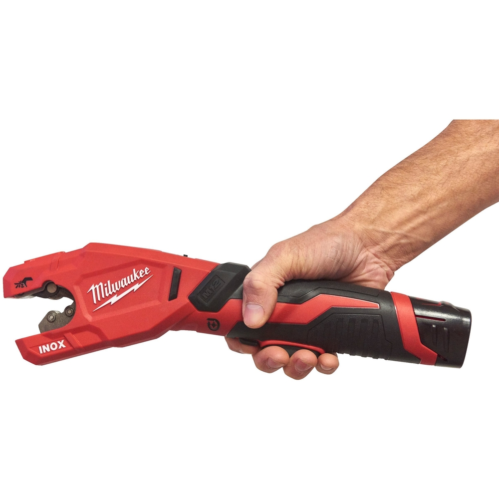 Coupe-tube MILWAUKEE M12 PCSS-202C 12V pour acier inoxydable / acier galvanisé et cuivre, 2Ah , Coffret - 4933479242