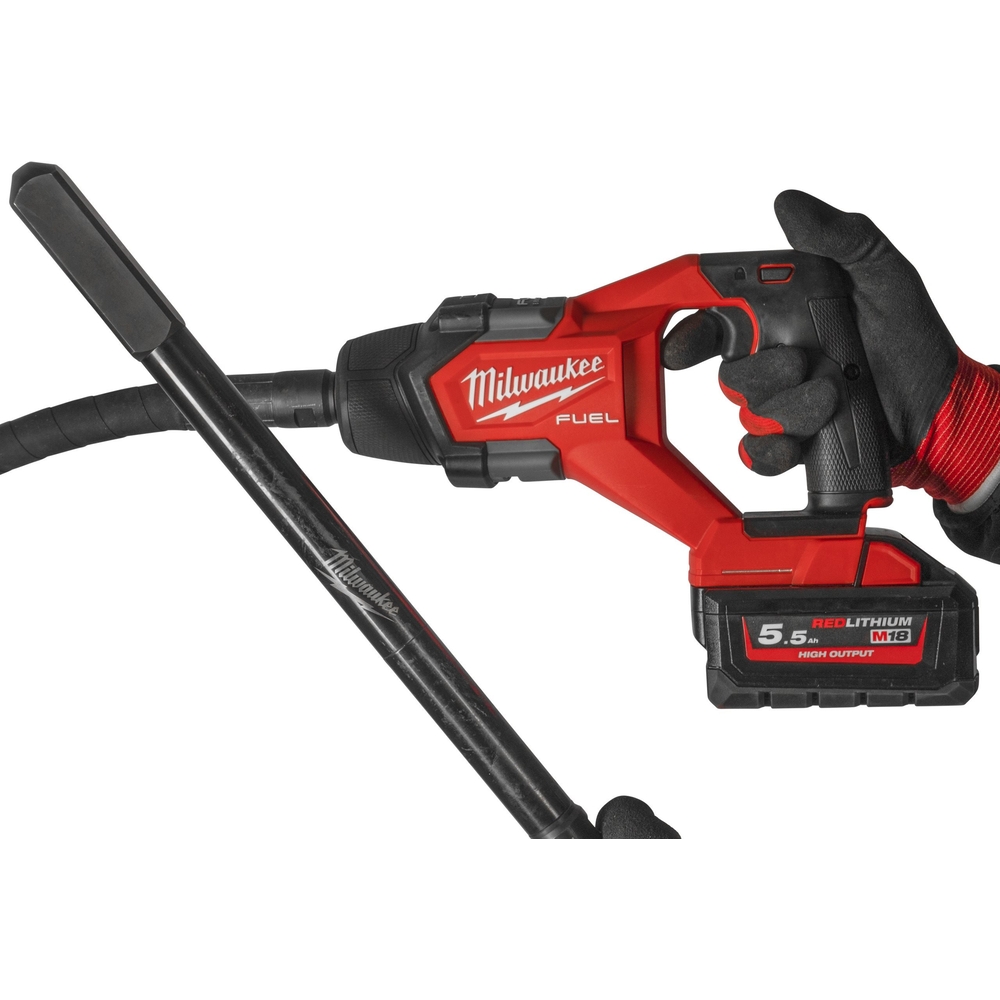 Aiguille vibrante MILWAUKEE M18 FCV N24-551, 18V, arbre flexible 2.4m - 4933479600
