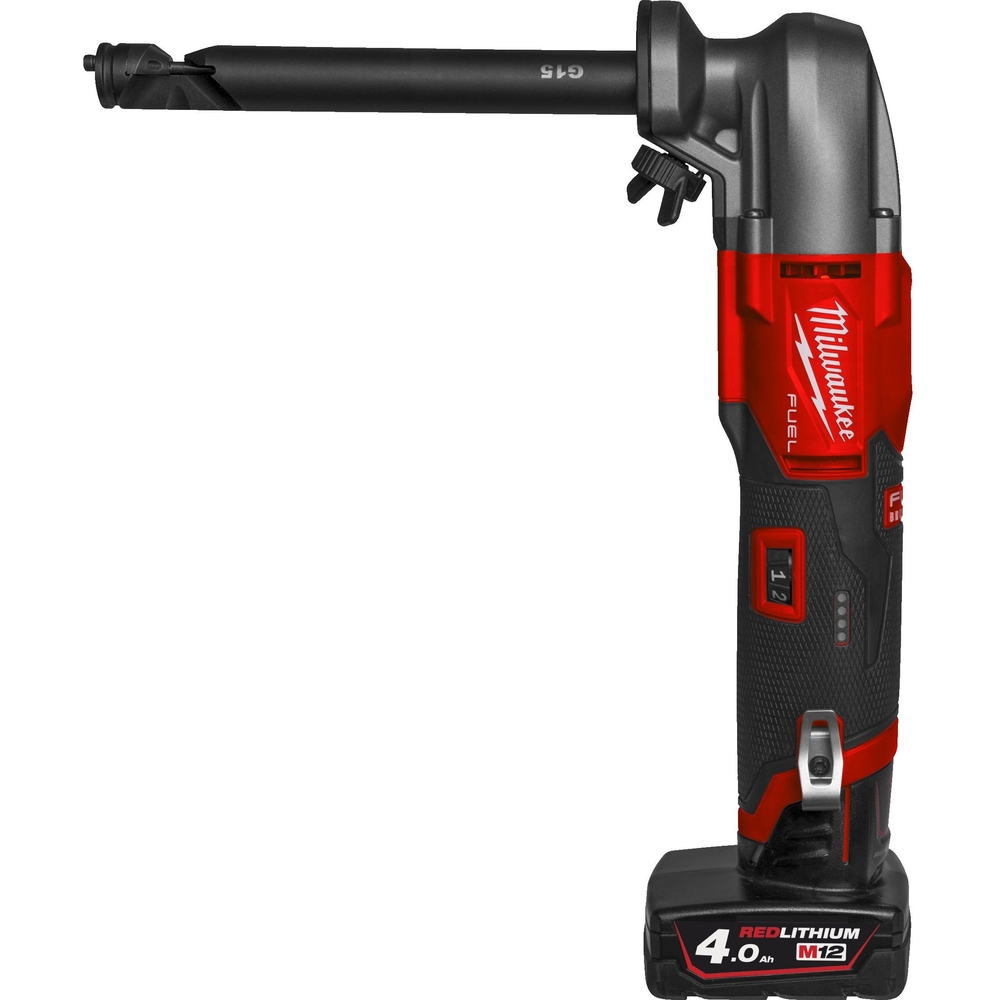 Grignoteuse Fuel 12V, 4,0Ah - HD Box, 2 batteries 12V 4,0Ah Red Li-Ion, chargeur rapide M12-18FC MILWAUKEE - 4933479619