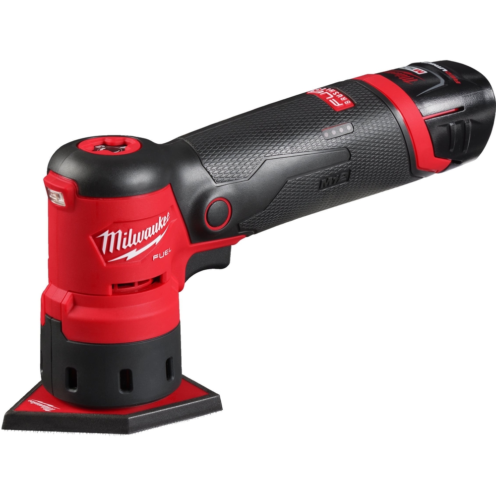 Ponceuse delta 12V, 4.0 Ah - HD Box, 1 batterie M12 B4, 1 chargeur C12 C MILWAUKEE - 4933479681