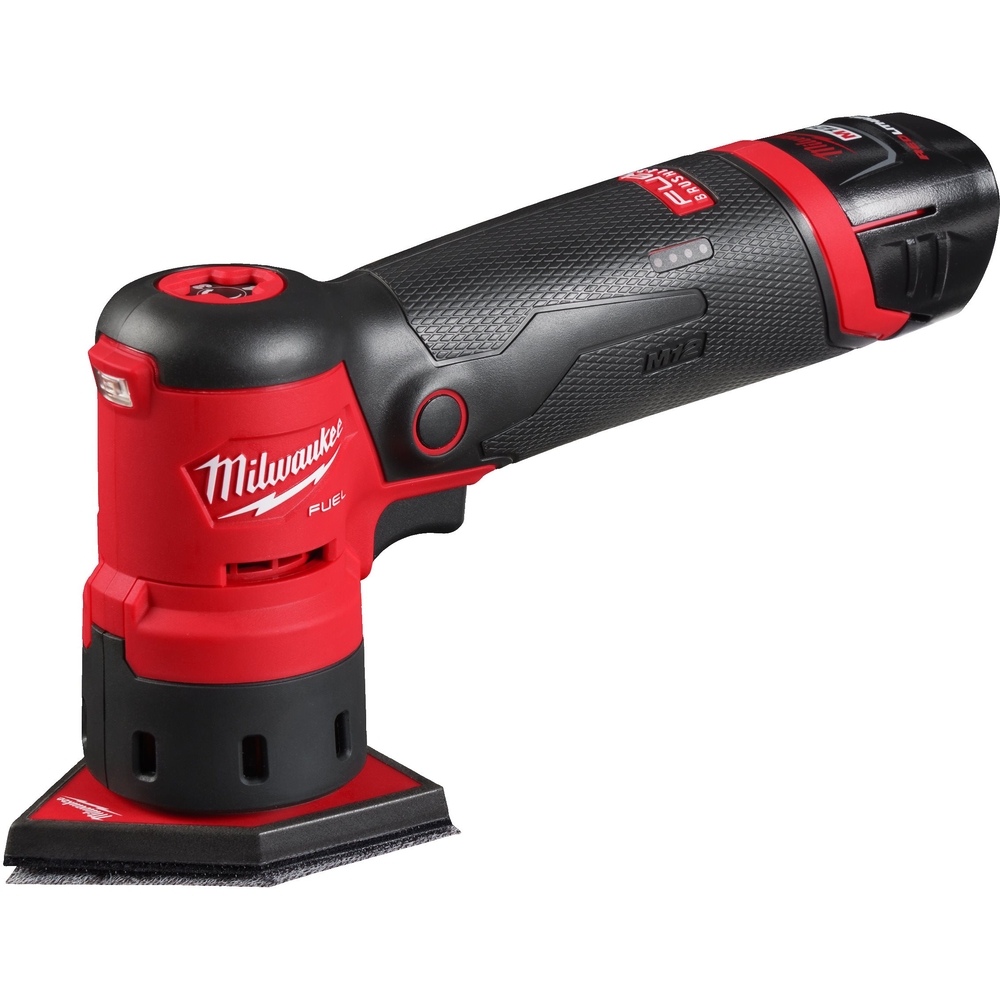 Ponceuse delta 12V, 4.0 Ah - HD Box, 1 batterie M12 B4, 1 chargeur C12 C MILWAUKEE - 4933479681