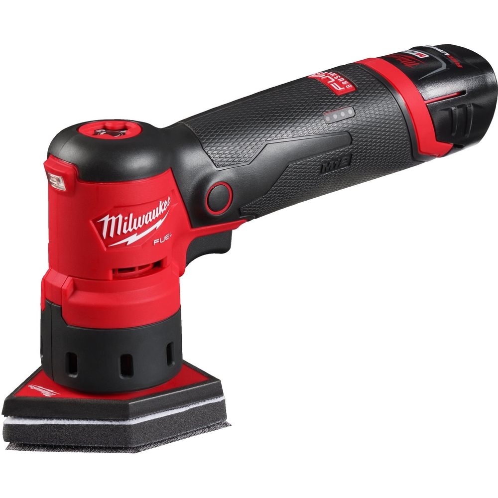 Ponceuse delta 12V, 4.0 Ah - HD Box, 1 batterie M12 B4, 1 chargeur C12 C MILWAUKEE - 4933479681
