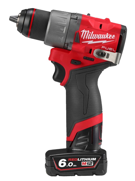 Perceuse-Visseuse FUEL 13mm, 12V, 6,0Ah, 40-52 Nm. - HD box 2 batteries 12 V - 6,0 Ah Red Li-Ion, 2 Vitesses, Mandrin 13mm - 4933479875