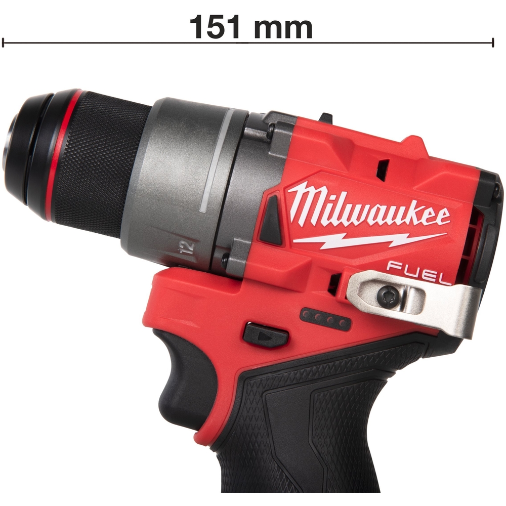 Perceuse-Visseuse FUEL 13mm, 12V, 6,0Ah, 40-52 Nm. - HD box 2 batteries 12 V - 6,0 Ah Red Li-Ion, 2 Vitesses, Mandrin 13mm - 4933479875