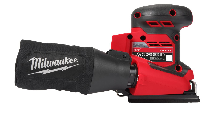 Ponceuse vibrante 1/4 feuille, 18V, sans batterie, sans batterie, ni chargeur MILWAUKEE - 4933479966