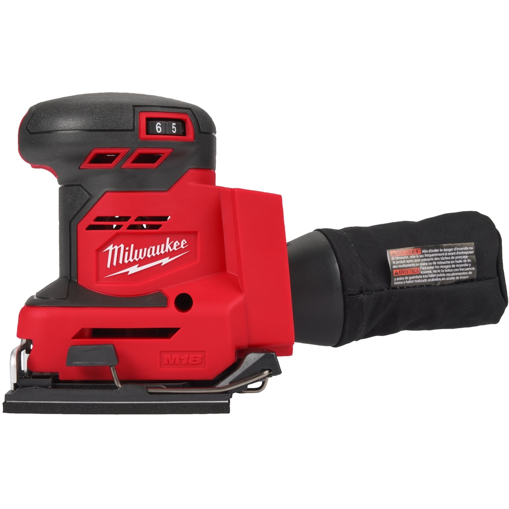 Ponceuse vibrante 1/4 feuille, 18V, sans batterie, sans batterie, ni chargeur MILWAUKEE - 4933479966