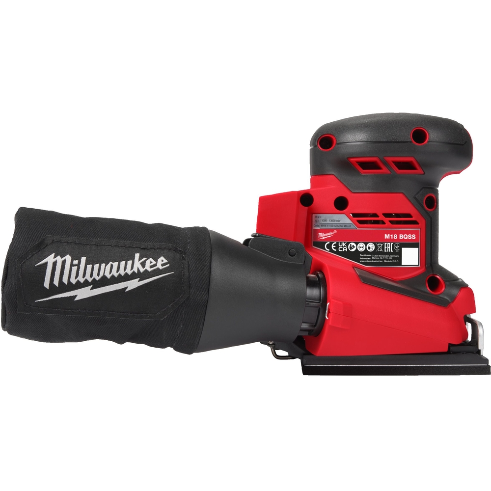 Ponceuse vibrante 1/4 feuille, 18V, sans batterie, sans batterie, ni chargeur MILWAUKEE - 4933479966