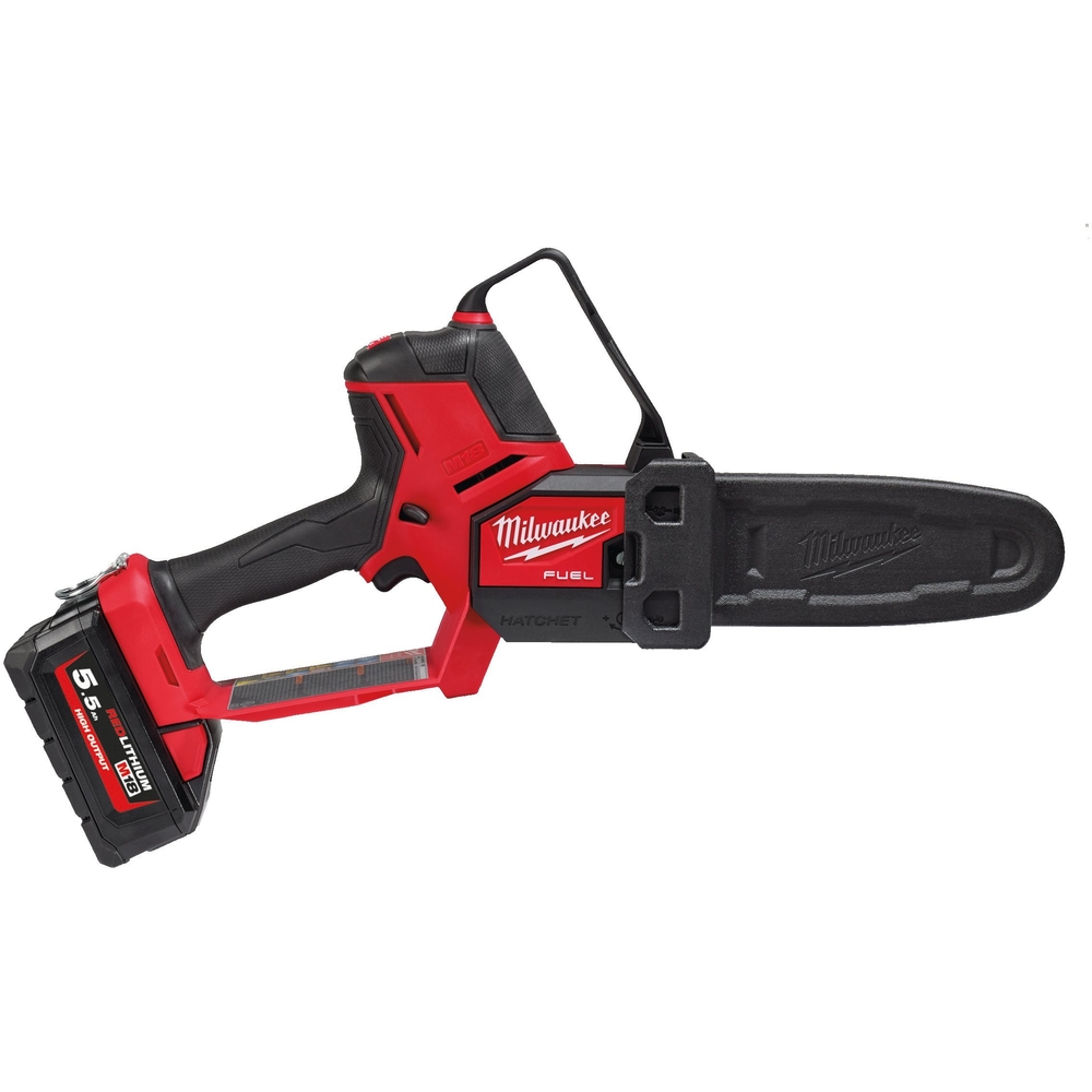 Élagueuse FUEL 18V, 5.5Ah, guide de 20 cm, 2 batteries 18V 5.5Ah, 1 chargeur M12-18FC MILWAUKEE - 4933480118