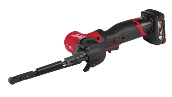 Ponceuse à bande, 13mm, 12V, 2 batteries 4,0 Ah - Sac, 1 batterie 12V 4.0 Ah Red Li-Ion, chargeur C12C MILWAUKEE - 4933480961