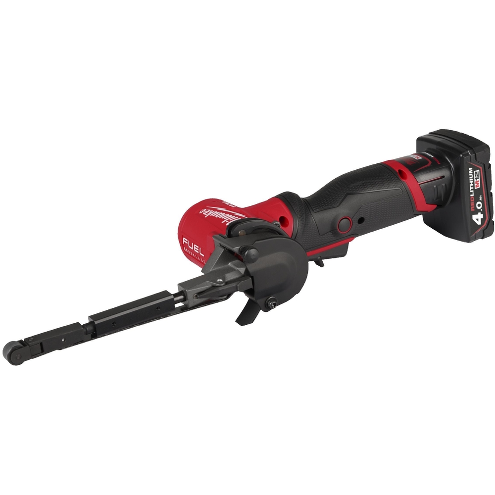 Ponceuse à bande 13mm 12V 2 batteries 4,0 Ah - Sac, 1 batterie 12V 4.0 Ah Red Li-Ion chargeur C12C MILWAUKEE - 4933480961