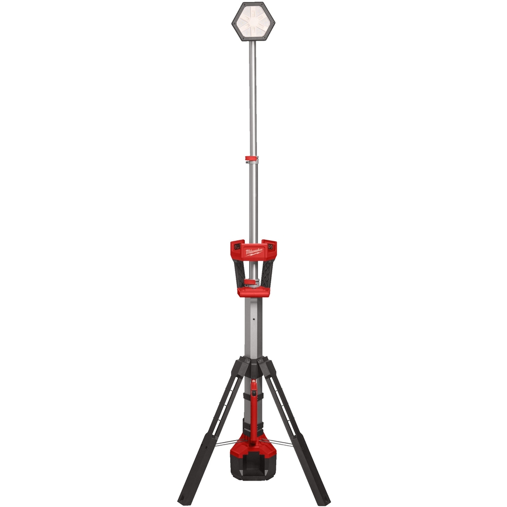 Projecteur trépied de chantier 18V, 5Ah, 2800 Lumens - Sac de Transport, 2 batteries M18 5Ah, chargeur M12-18FC MILWAUKEE - 4933492903