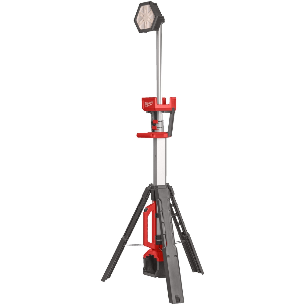 Projecteur trépied de chantier 18V, 5Ah, 2800 Lumens - Sac de Transport, 2 batteries M18 5Ah, chargeur M12-18FC MILWAUKEE - 4933492903