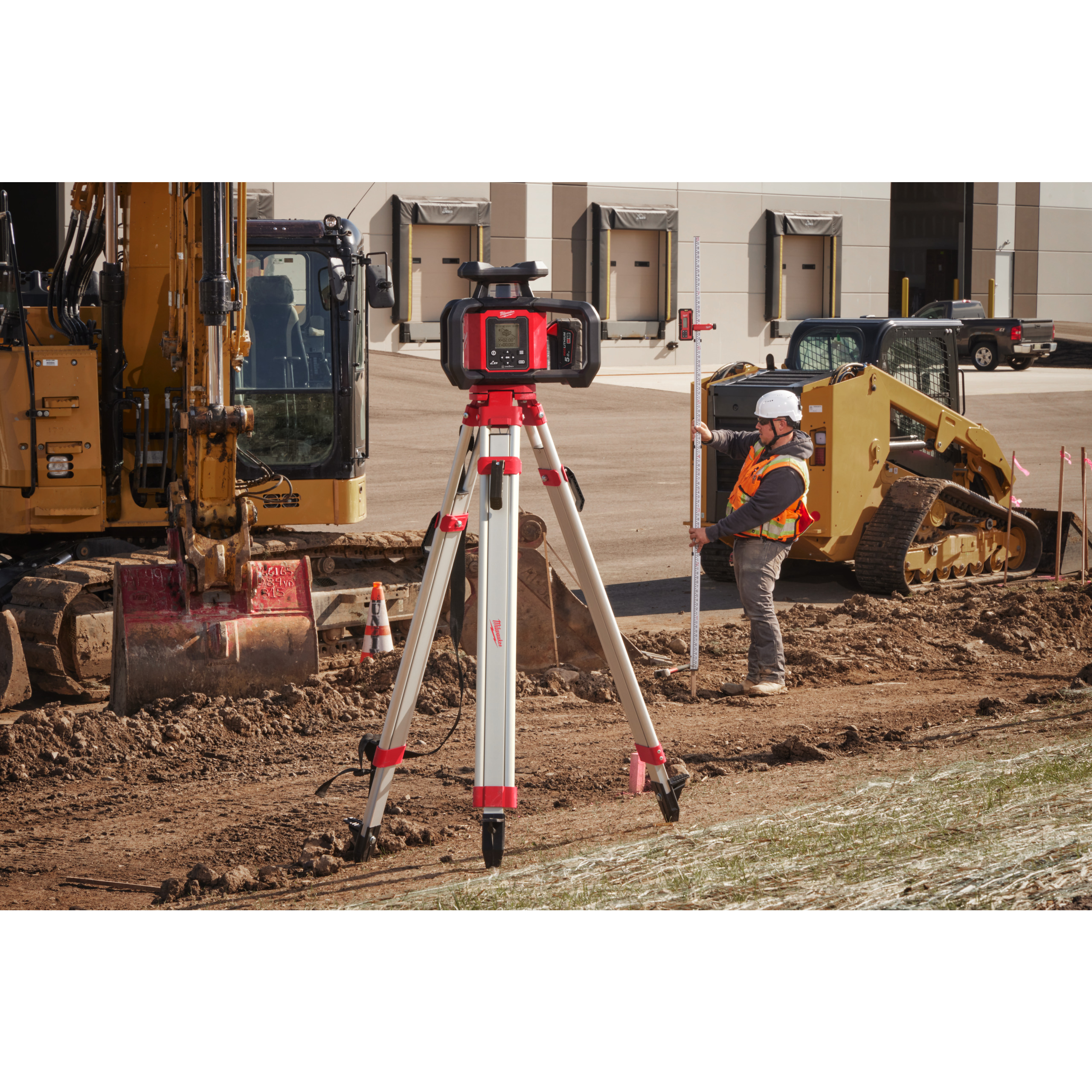 Laser rotatif Milwaukee M18 ONE-KEY rouge double pente H/V 1200 m RLOHV1200-501C 4933493204