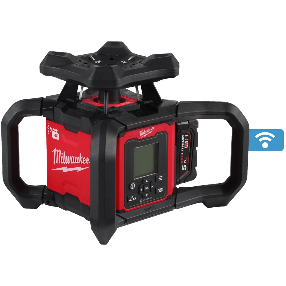 Laser rotatif Milwaukee M18 ONE-KEY rouge double pente H/V 1200 m RLOHV1200-501C 4933493204