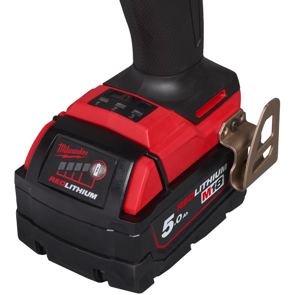 Visseuse à Chocs HYDRAULIC FUEL compacte Hex 1/4 FUEL 18V 5,0Ah 4 Modes M18 FIDRQ-502X MILWAUKEE - 4933498912