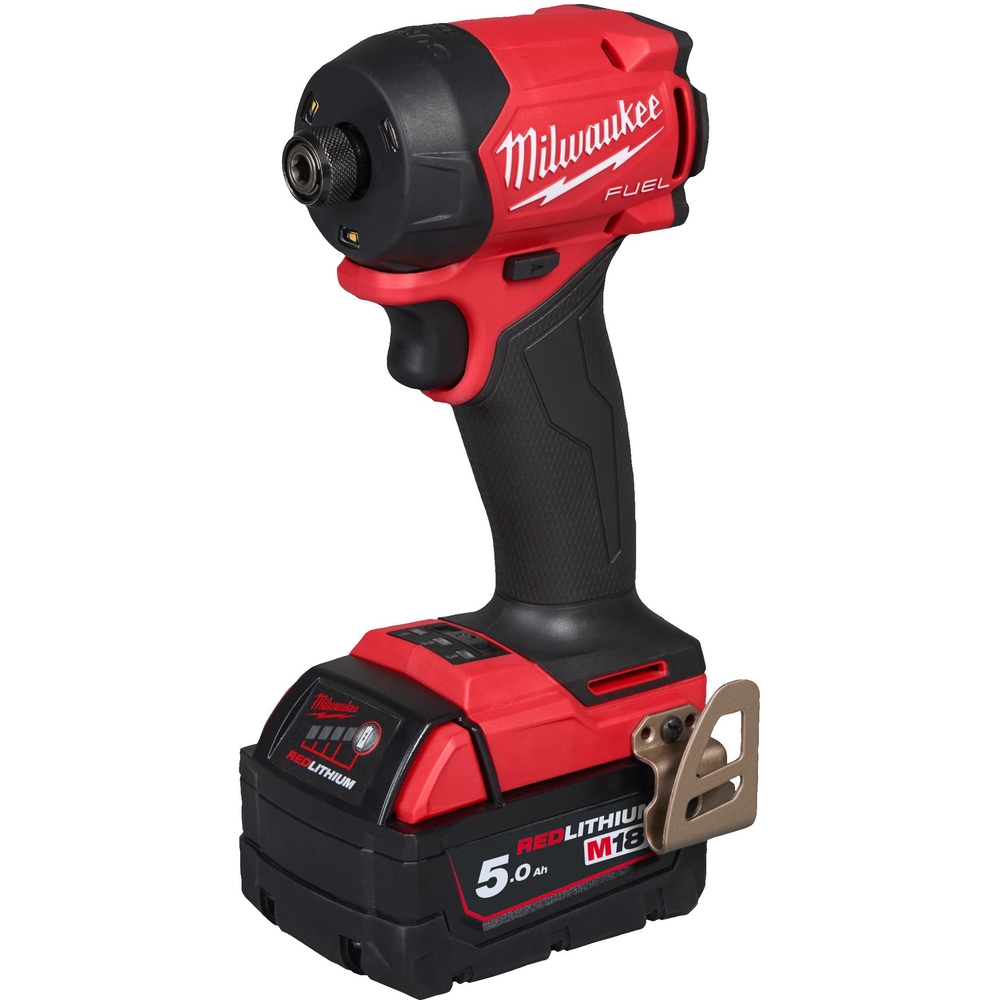 Visseuse à Chocs HYDRAULIC FUEL compacte Hex 1/4 FUEL 18V 5,0Ah 4 Modes M18 FIDRQ-502X MILWAUKEE - 4933498912