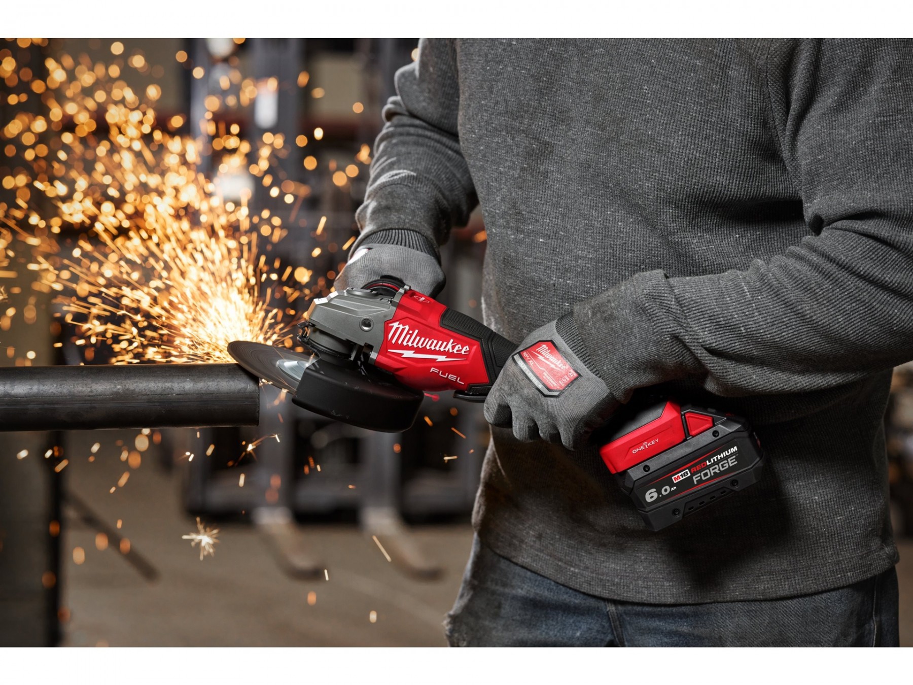 MEULEUSE D'ANGLE 125MM 18 VOLTS FUEL ONE KEY M18 FHSAGO180VXPDB2-0X - MILWAUKEE - 4933498942