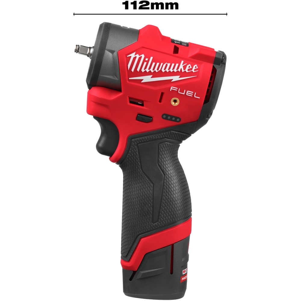 Boulonneuse à chocs sous-compacte M12 FUEL 1/4'' 2,5Ah M12 FSCIWF14-252X MILWAUKEE - 4933498974