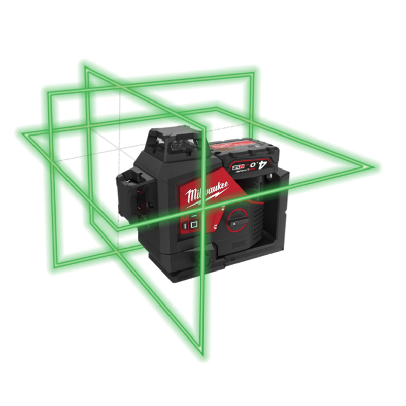 LASER VERT 3 LIGNES 12 VOLTS M12 3PLSKIT-401P MILWAUKEE 4933499379