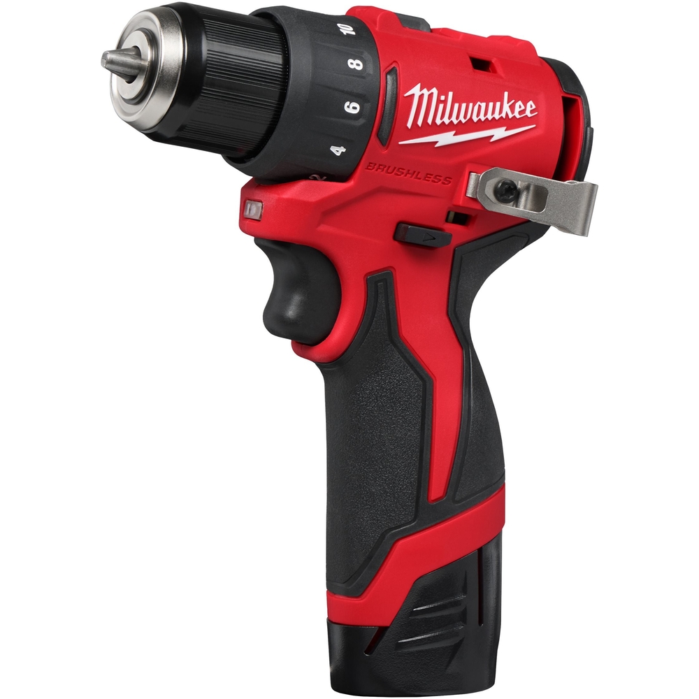 Perceuse-Visseuse Brushless 10 mm 12V 2Ah 40 Nm M12 BLDDRC-202C MILWAUKEE - 4933499686