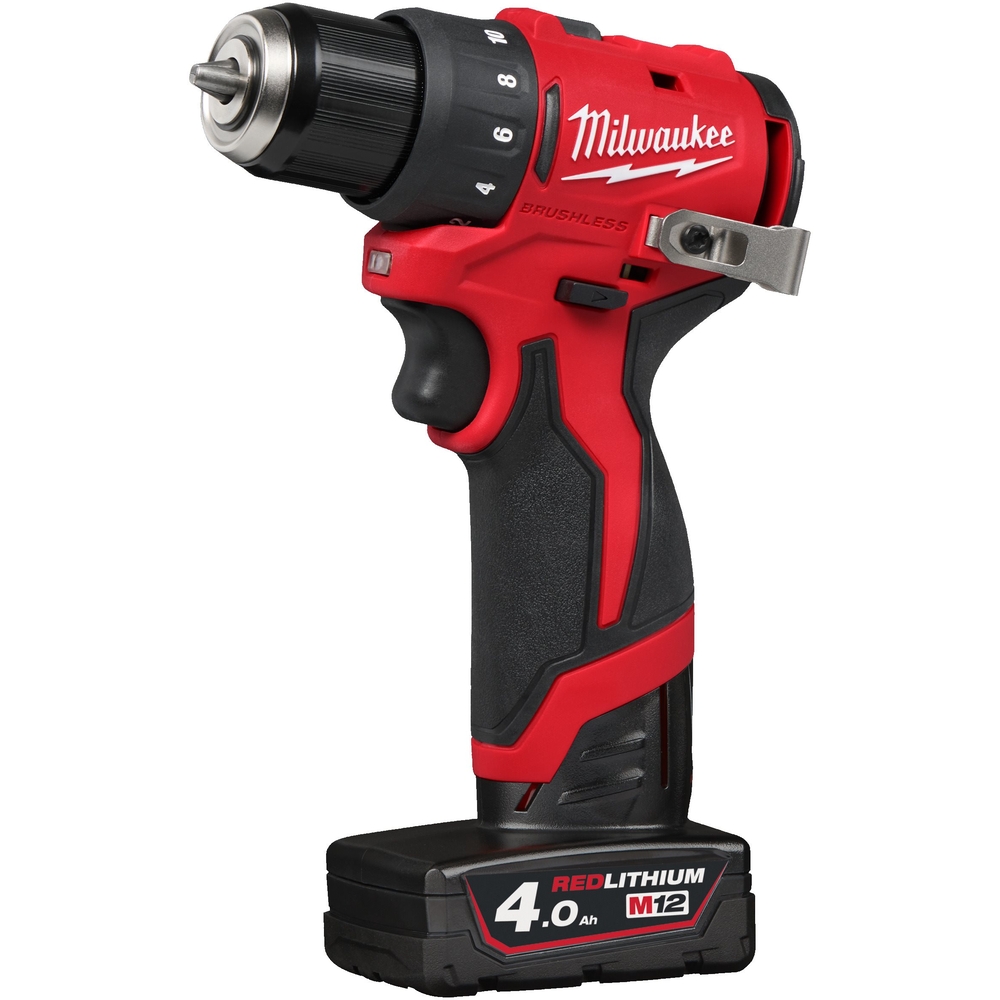 Perceuse-Visseuse Brushless 10 mm 12V 2Ah 40 Nm M12 BLDDRC-402C MILWAUKEE - 4933499688
