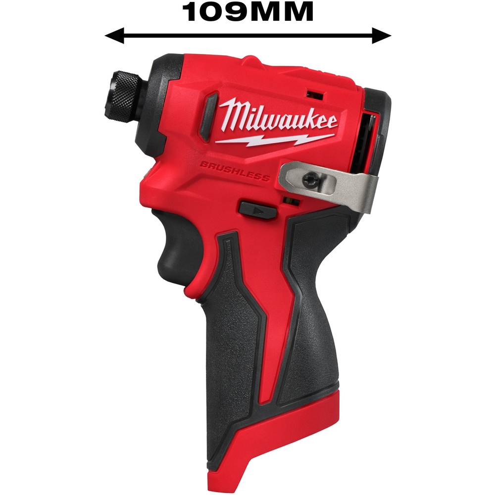 Visseuse à chocs compacte Hex 1/4 Brushless 12V 148Nm M12 BLIDRC-0 MILWAUKEE - 4933499689