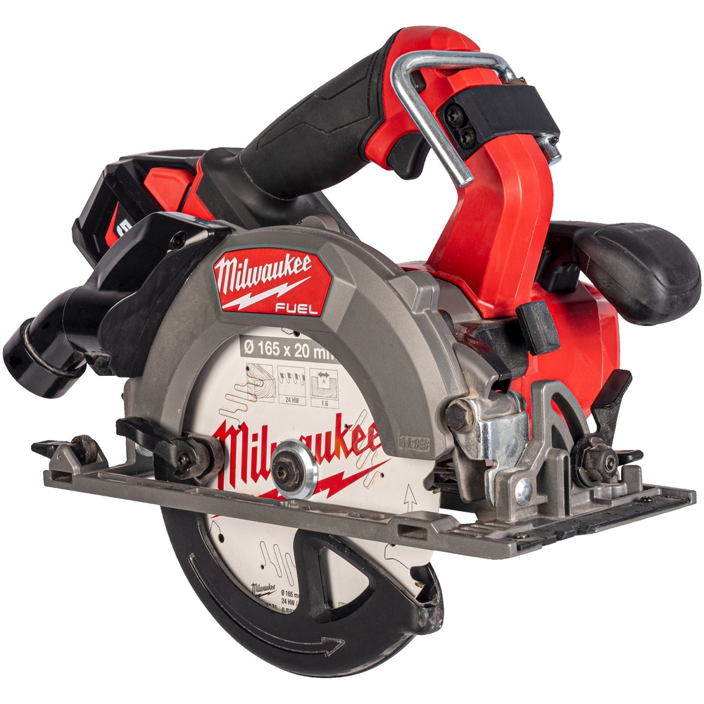 Scie circulaire FUEL 66mm 18V avec adaptateur rail de guidage M18 FCSDC165​-552C MILWAUKEE - 4933499997
