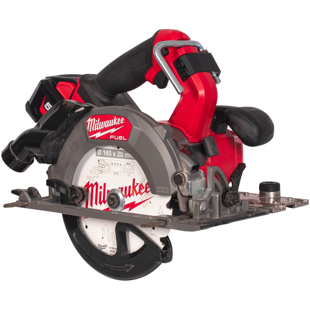 Scie circulaire FUEL 66mm 18V avec adaptateur rail de guidage M18 FCSDC165​-552C MILWAUKEE - 4933499997
