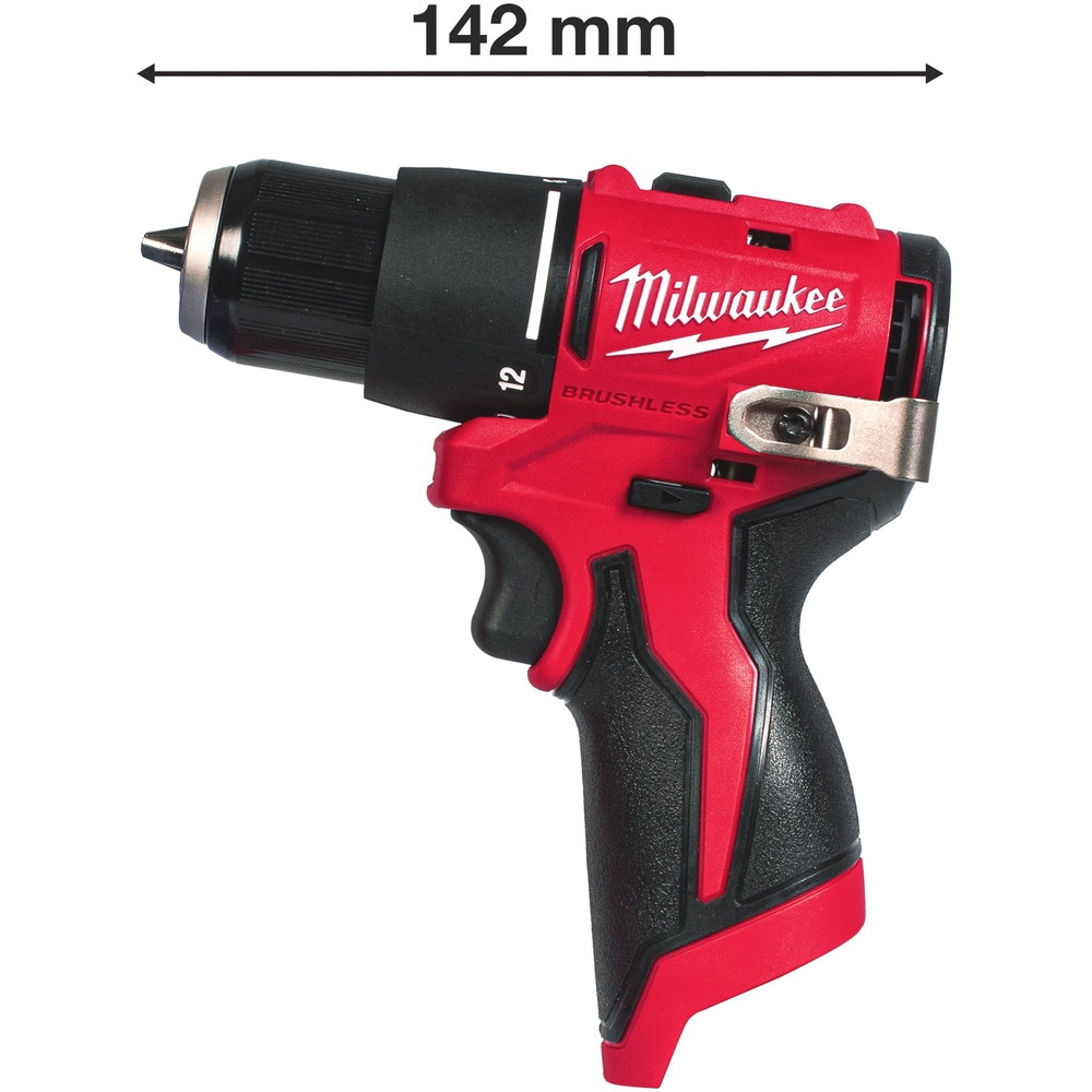 Perceuse compacte Brushless ,12 V 40Nm M12 BLPDRC-0 MILWAUKEE - 4933500421