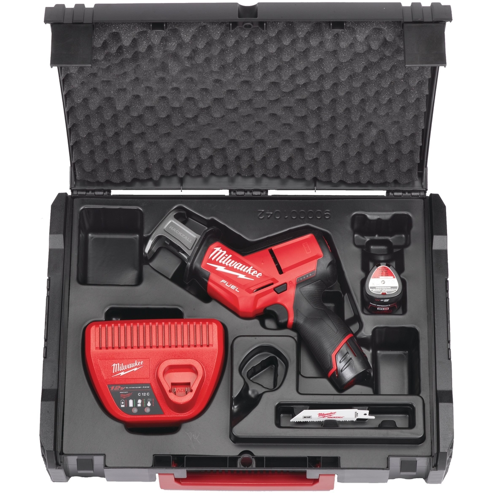 Scie sabre compacte FUEL 12V 2Ah M12 CHZ-202X MILWAUKEE - 4933500573