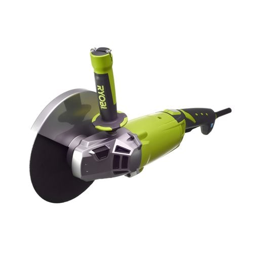 Meuleuse d'angle 2 000 W RYOBI diam. 230 mm - 6 600 tr/min - poignée arrière orientable 180° - 5133002193