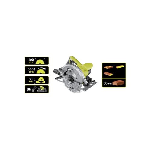 Scie circulaire 1400 W 6 66 mm RYOBI RCS1400-G - 5133002778