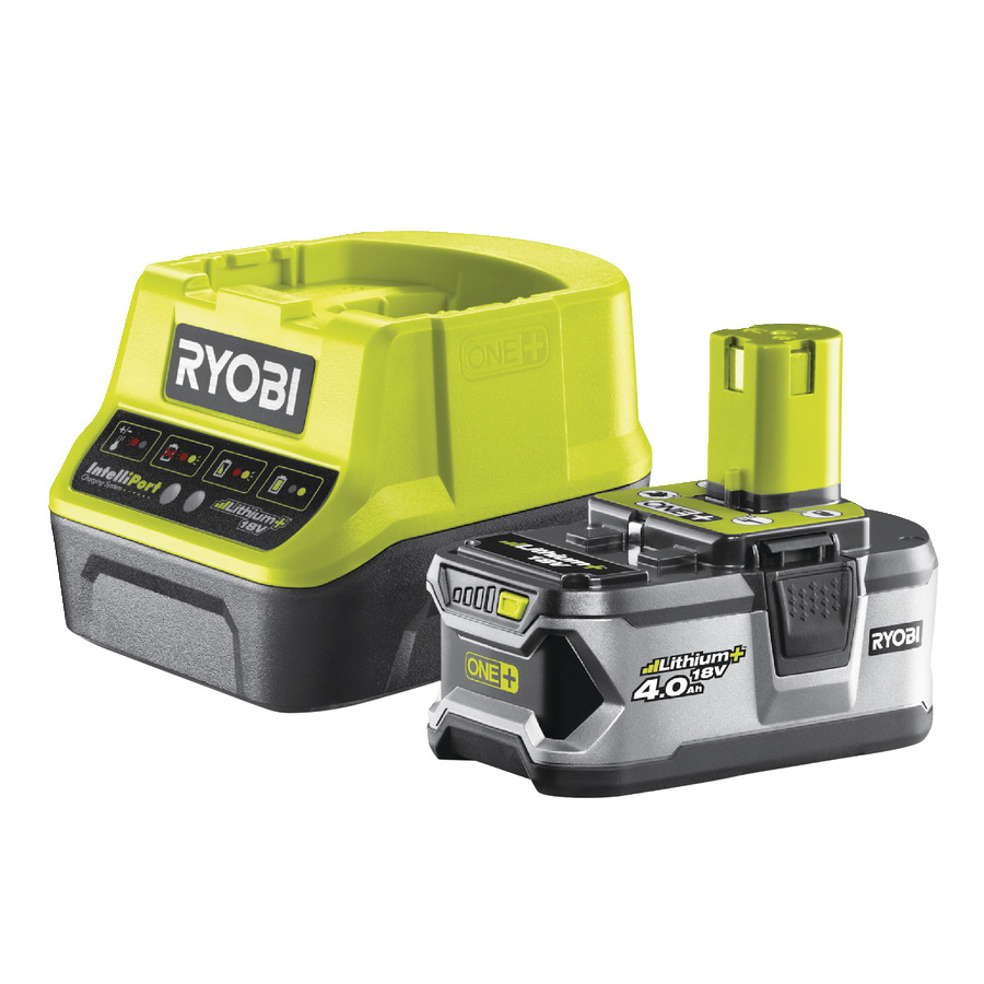 1 batterie lithium+ 18V - 4,0 Ah et 1 chargeur rapide 2,0 A RYOBI RC18120-140 - 5133003360