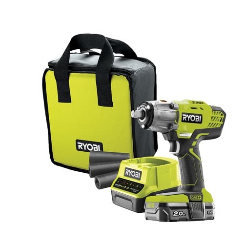 Boulonneuse à chocs 3 modes 18V ONE+ RYOBI - 1 batterie Lithium+ 2,0 Ah - 5133003574
