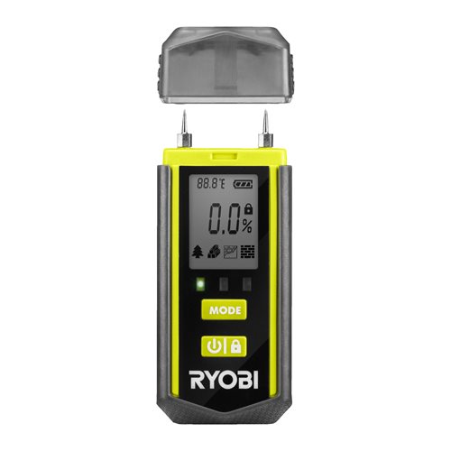 Testeur d'humidité - plage de mesure de l'humidité entre 8,4% et 51% - Livré avec 2 piles RYOBI - 5133005032