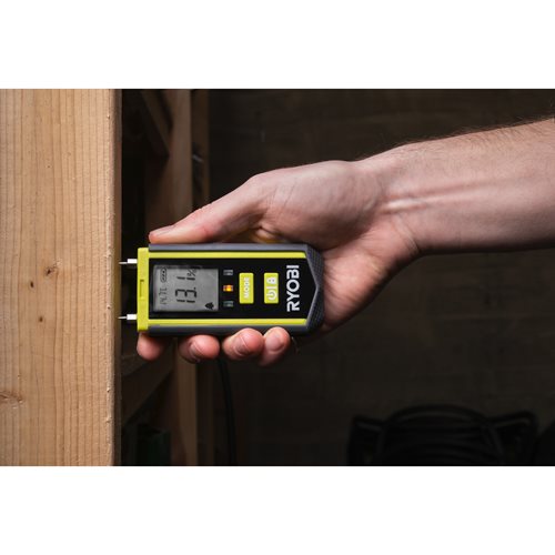 Testeur d'humidité - plage de mesure de l'humidité entre 8,4% et 51% - Livré avec 2 piles RYOBI - 5133005032