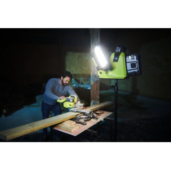 Triple panneau lumineux LED Hybrid (18V et secteur) - 3 intensités : 3000 / 1500 / 800 Lumens - 5133005397