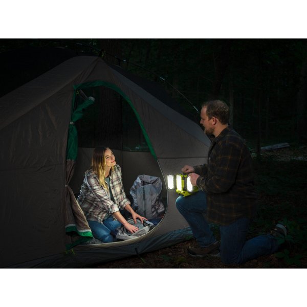 Triple panneau lumineux LED Hybrid (18V et secteur) - 3 intensités : 3000 / 1500 / 800 Lumens - 5133005397